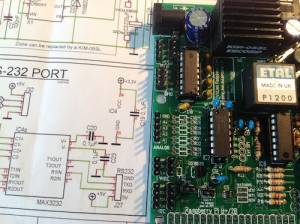  Liaisons Série RS232 et 3,3V sur la SvxCard