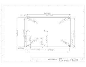  Drilling template A4